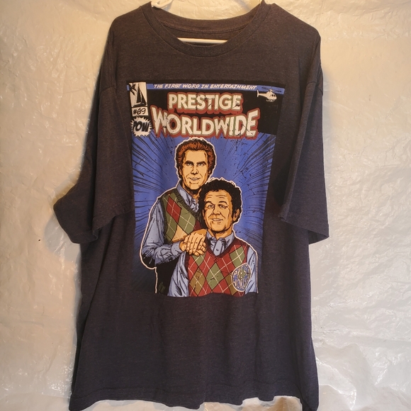 Step Brothers Prestige Worldwide Portait Comic Cover Mens TShirt Sz. 3XL - Picture 2 of 3